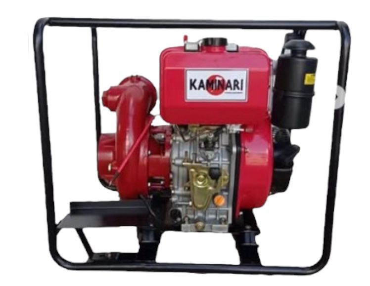 Motobomba de Alta Presión Diesel de 4" x 4" con 13 Hp, Kaminari