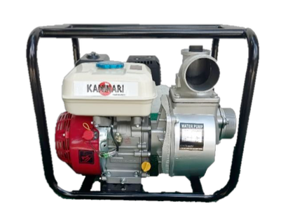 Motobomba de Baja Presión a Gasolina de 3" x 3" y 6.5 Hp, Kaminari