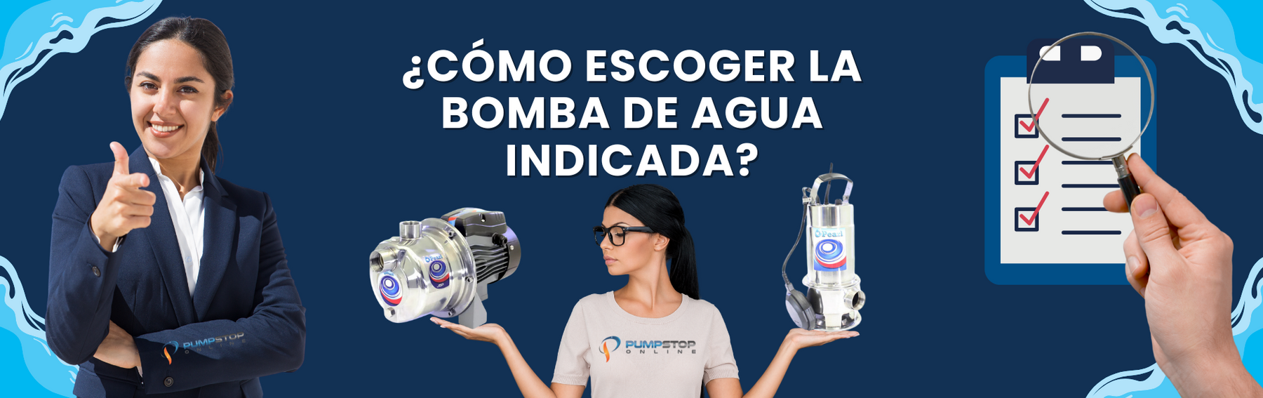 ¿Cómo escoger la bomba de agua indicada?