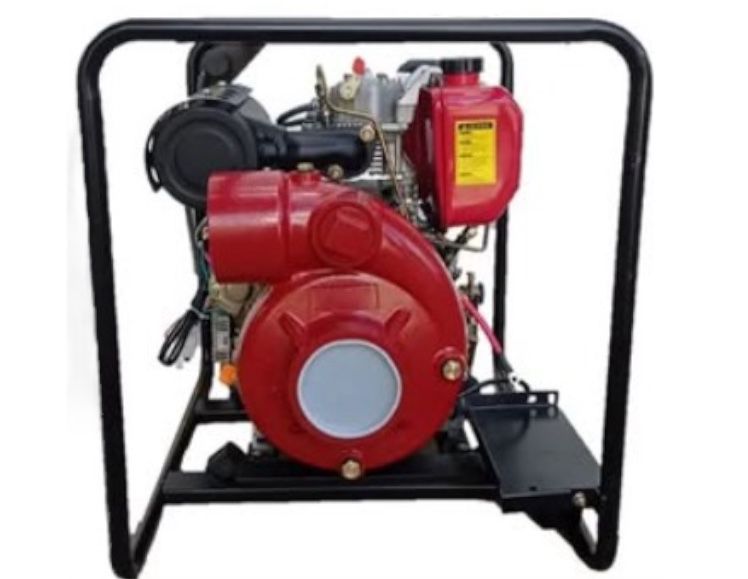 Motobomba de Alta Presión Diesel de 4" x 4" con 13 Hp, Kaminari