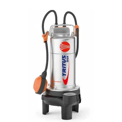 Bomba de Agua Eyectora y Trituradora para Drenaje en Acero Inox Tipo Jockey Serie TRITUS de 1.5 a 3 Hp, Pedrollo