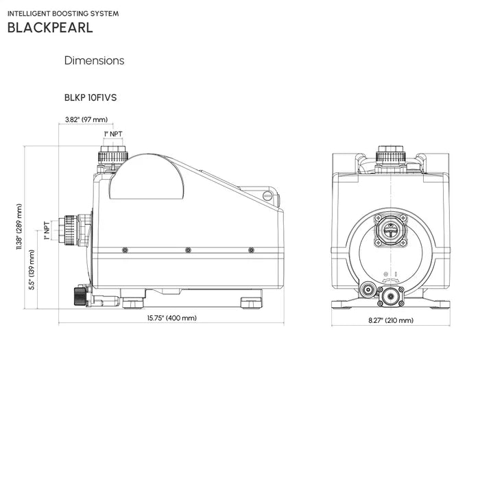 Sistema de Presión Constante BLACKPEARL de 1 a 2 Hp, Pearl