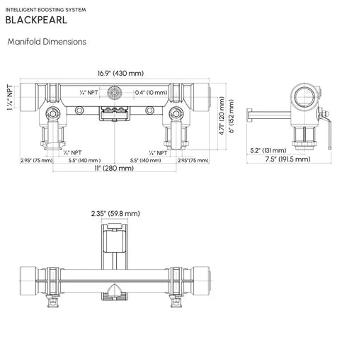 Sistema de Presión Constante BLACKPEARL de 1 a 2 Hp, Pearl